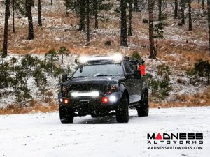 Ford F-150 Stealth Front Winch Bumper Pre-Runner Guard - Smittybilt XRC - Texture Black WARN M12000 Ford F-150 Stealth Front Winch Bumper Pre-Runner Guard - Smittybilt XRC - Texture Black WARN M12000